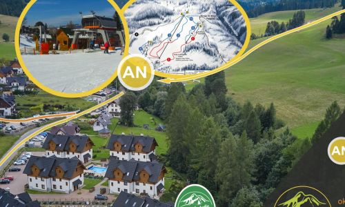 Pienińska Grota: Apartament Studio z Basenem, Kominkiem i Klimatem Skał – Tylko 200m od Stoku!